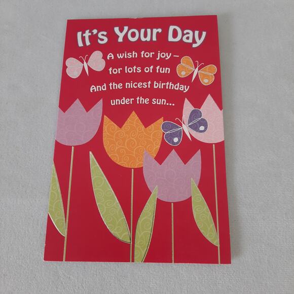 Tender Thoughts Girl's Happy Birthday Greeting Cards - Picture 1 of 4